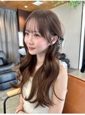 10代20代前髪あり/ハッシュカット/ミディアレイヤー/顔まわり