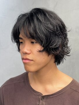 フィフス トウキョウ (fifth TOKYO) 無造作に決まるメンズミディアムボブツイストスパイラルパーマ