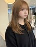 【ダメージレス】カット＋ブリーチなしダブルカラー +トリートメント 栄/