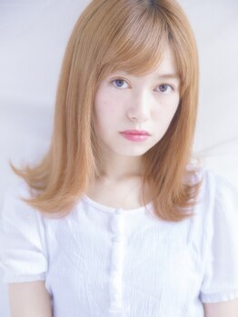 サジュー(Sajou)の写真/とろける艶と指通り★《柔らかSweetシルク矯正ストレート+Cut¥7000》柔らかで上質なときめきストレート♪