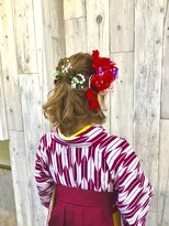 ヘアースペース ムーン(Hair Space MOON) 卒業式シーズンのヘアーセットと袴の着付け早朝から取り掛かりOK