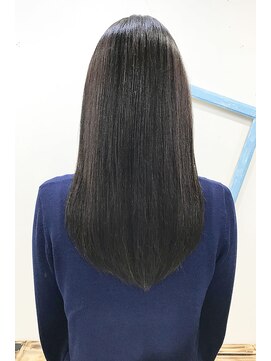 アンカラン(un Calin) 【un Calin】20代30代☆大人可愛いサラ艶黒髪ストレートロング