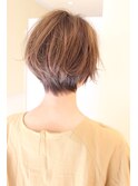 30代40代50代大人可愛いショートボブ 束感ショート