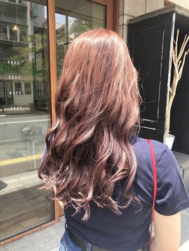 ニコアヘアデザイン(Nicoa hair design) 少し強めの桃色