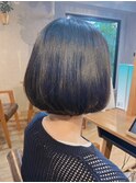 【グレージュカラー】シンプルボブ