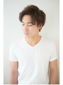 【Aries上赤江/富山市】アップバングかき上げツーブロック