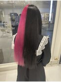 セクションカラーツートンカラーハイトーンカラーツヤ髪スタイル