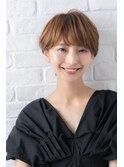 【face akabane NEO 赤羽店】ミルクチョコレート×小顔ショート