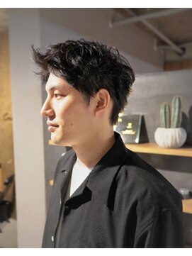 キュー(Cue_) 刈り上げない2way大人メンズスパイキーショート　2 【影山】