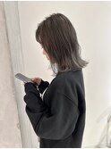 YOKE 切りっぱなしボブ結べるボブアッシュグレージュブリーチ