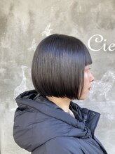 チェーロ(cielo) 【西荻窪cieloチェーロ】切りっぱなし顎ラインボブ