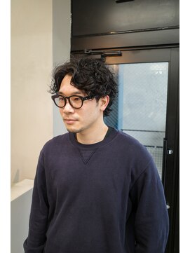 スレイ 西宮(SLAY) 波巻きハイライトアップバングツーブロックマッシュ