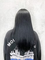 デミヘアー(Demi hair)&nbsp;ダークグレーカラー×ストレート