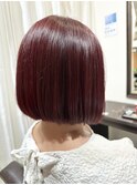 ブリーチ無しダブルカラーでラベンダーピンクカラー