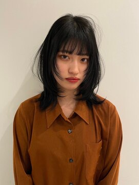 ラヴィズム 長岡店(LUVISM) ミディアム顔周りレイヤーおくれ毛前髪長岡/新潟/宮関