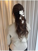 ヘアアレンジ/ヘアセット/ハーフアップ