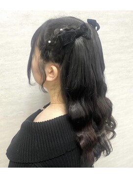 クラビス(CLAVIS) 編み込みハーフツイン