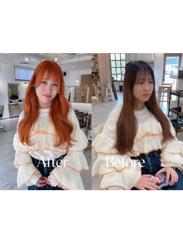 あなたの理想のヘアスタイルに個性をオン♪今までの自分とは一味違った新鮮さを体感できるサロン。