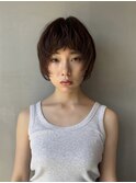 抜け感、柔らかい質感『アンニュイパーマ』ボブ、ショート