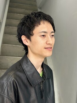 クロト(Clotho) スパイキーショート/ツイストスパイラル波巻きメンズウルフ