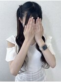 渋谷ヘアメ　三つ編みハーフツインアイドルヘア　ウェーブ巻き