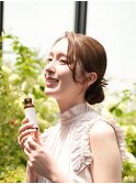 後れ毛ニュアンスシニヨン