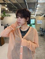 ヒュージ 三軒茶屋(huge)&nbsp;ショートボブ/ニュアンスパーマ/顔周りカット/20代30代