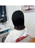 切りっぱなしボブ
