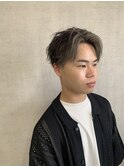 メンズフェイスフレーミング　ダブルカラー　デザインカラー