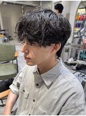 シャドウパーマ くせ毛風 大人ヘア 塩澤太一