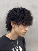 MEN’S HAIR/サーフカール/刈り上げセンターパート