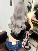 オズ 郡山駅前店(OZ) 小顔レイヤーカット×アッシュブラウン髪質改善透明感ベージュ◎