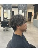 ホワイトメッシュ　× &nbsp;パーマ