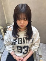 ジーナ 天神(Zina)&nbsp;韓国ヘア/レイヤーカット/顔周りカット/グレージュカラー