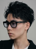 バイフィフス 原宿/表参道(by fifth)&nbsp;原宿ルーズパーマメンズカット大人刈り上げショートスタイル