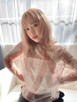 アッシュ 亀戸店(Ash) 脱白髪染めハイライト×髪質改善で白髪を活かす艶髪ミディアム