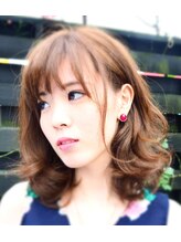 スーパーカット パスタイム 八千代台店(SUPER CUT P A S TIME)&nbsp;大人ミディアム×エフォートレス×耳かけ×ヘルシーカラー