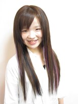 美容室イーナ(e na)&nbsp;濃淡のパープルエクステと黒がハロウィン！