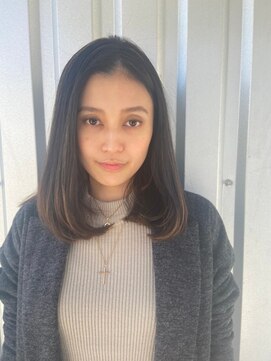 ディフィー 渋谷(defi) 30代40代　大人可愛い　ハイライトミディ