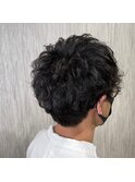 爽やかツーブロック刈り上げ束感アップバング