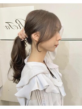 ネオリーブアイム 横浜西口店(Neolive aim) 顔周り後れ毛 結んでも可愛く【横浜】