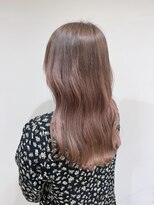 ブカブク(BUKA BUKU)&nbsp;ロングスタイル　ブリーチカラー　ミルクティーベージュ