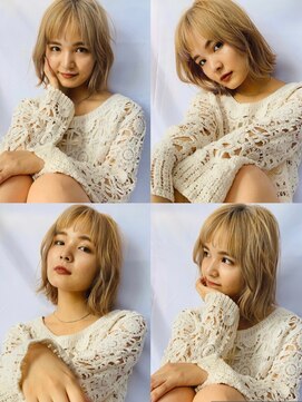 ソヨン 豊田土橋2号店(SOYON) オン眉 まろやかベージュ ボブ