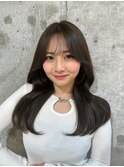 韓国風前髪×レイヤーカット【髪質改善/新宿/レイヤーカット】