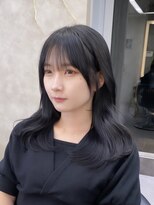 ロンドアヴァントゥス 池袋(Lond aventus)&nbsp;ブルーブラック、韓国ヘア、顔周りカット