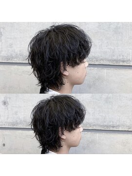 オーシャントーキョー ホワイト 原宿(OCEAN TOKYO WHITE) 無造作マッシュウルフ/スパイラルパーマ/波巻きパーマ