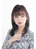 シースルーバングセミロング【20代30代40代】