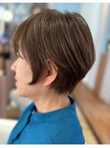 大人ひし形ショート/アッシュブラウン