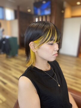ヘアー キューブ 桜木店(hair cube) イエローフェイスフレーミング