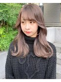 ミルクティーブラウン_ラベンダーベージュ_くびれセミディ2